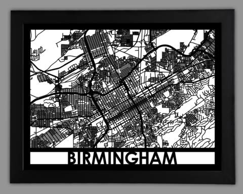 Birmingham framed 18x24