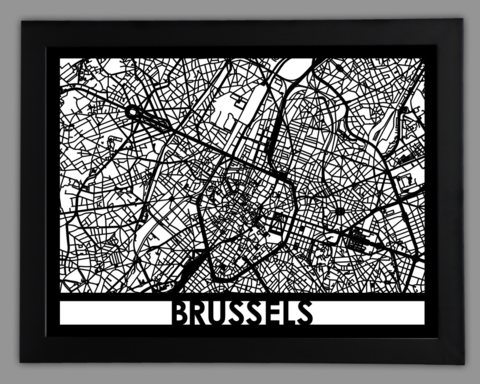Brussels framed 18x24