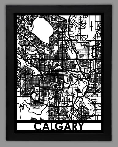 Calgary framed 18x24