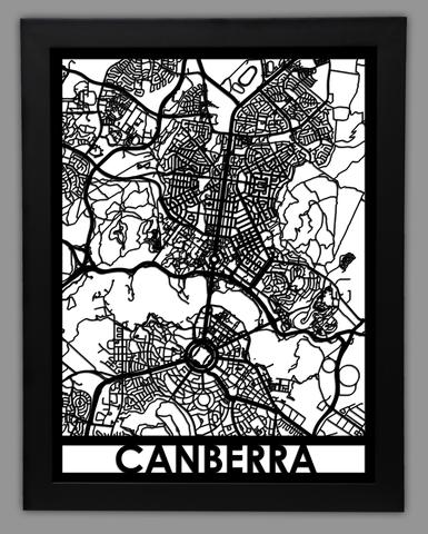 Canberra framed 18x24