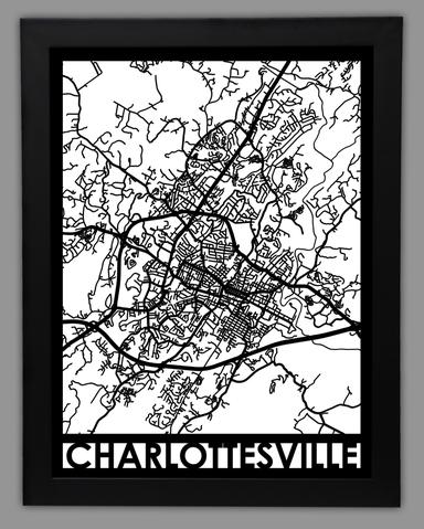 Charlottesville framed 18x24