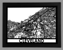 Cleveland framed 18x24