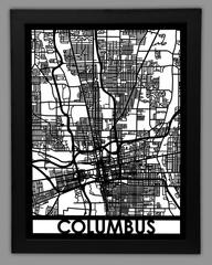 Columbus framed 18x24