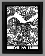Louisville framed 18x24
