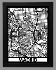 Madrid framed 18x24