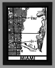 Miami framed 18x24