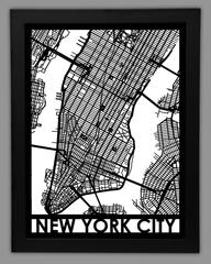 Nyc framed 18x24
