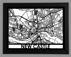Newcastle framed 18x24