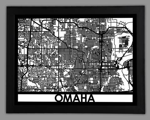 Omaha framed 18x24