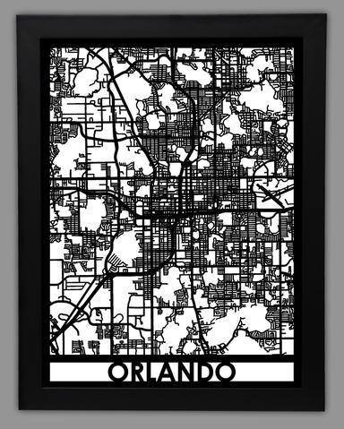 Orlando framed 18x24