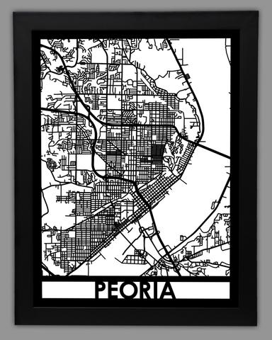 Peoria framed 18x24