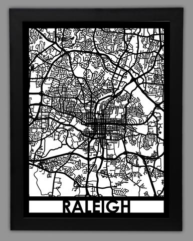 Raleigh framed 18x24
