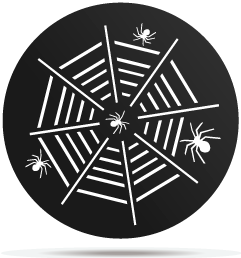 0833009 gobo halloween spiders