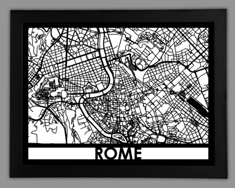 Rome framed 18x24
