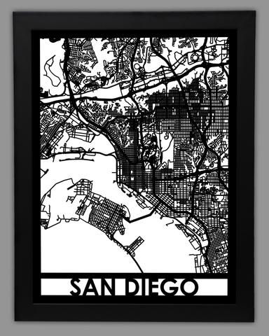 Sandiego framed 18x24