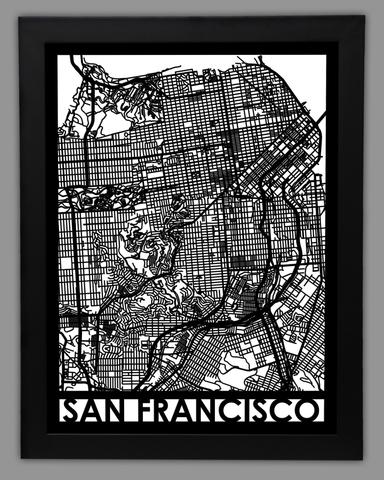 Sanfran framed 18x24