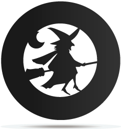 0833010 gobo halloween witch