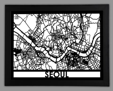 Seoul framed 18x24
