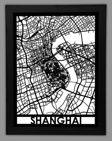 Shanghai framed 18x24