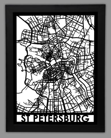 Stpetersburgrussia framed 18x24