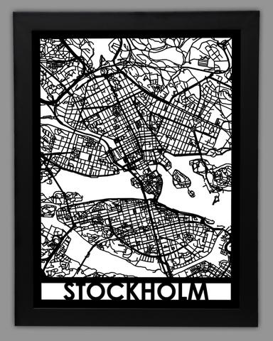 Stockholm framed 18x24