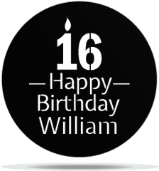 Gobo Sweet16 Custom Candle