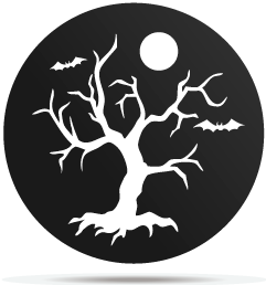 0833012 gobo halloween dead tree