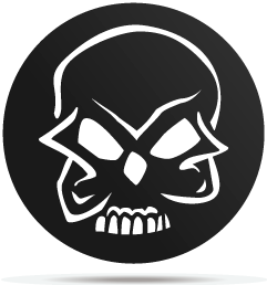 0833016 gobo halloween devil skull